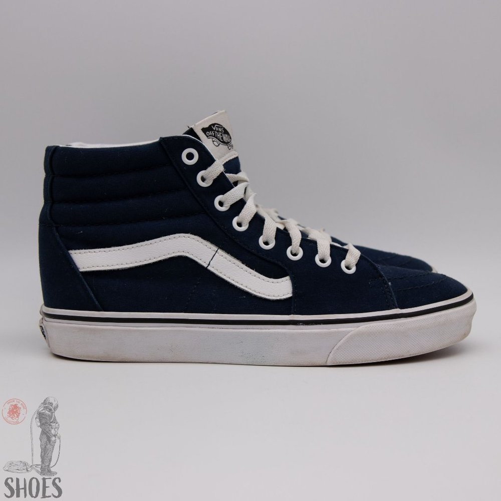 Vans Blue Canvas‎ High-Top - Women's 9.5